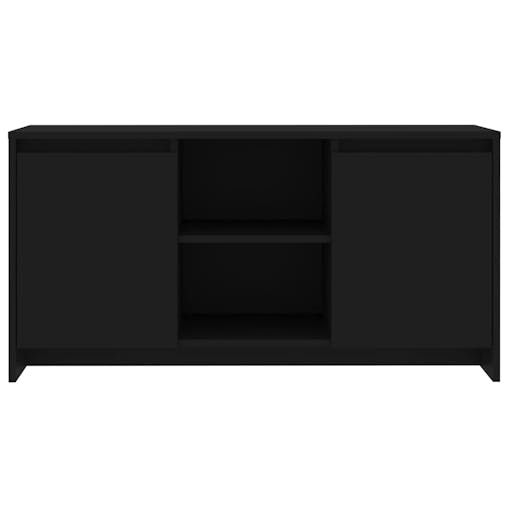NNEVL TV Cabinet Black 102x37.5x52.5 cm Chipboard