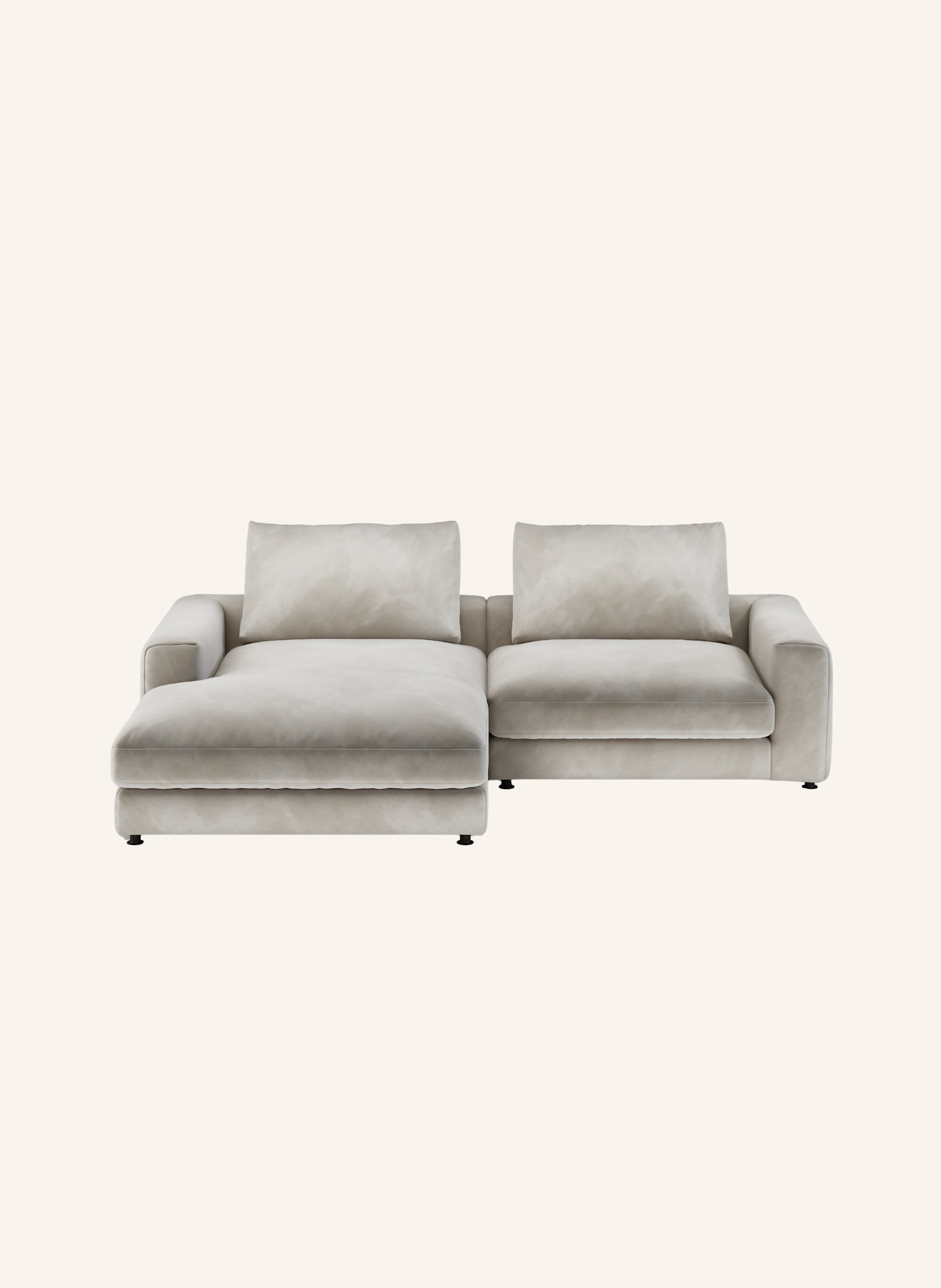 nydo 3-Sitzer Ecksofa MOSLER, links, Velours