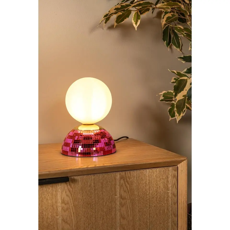 Lucide GLITZER Tafellamp - Roze