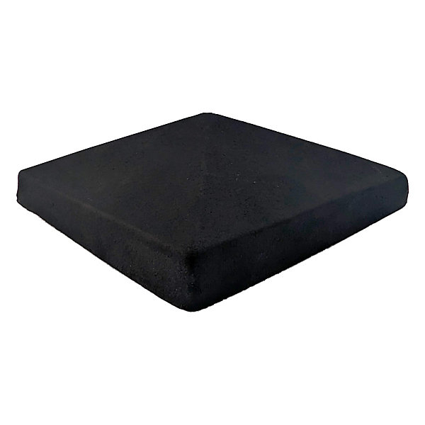 Chapeau Pilier 46x46 Pointe De Diamant - Gris Anthracite Foncé