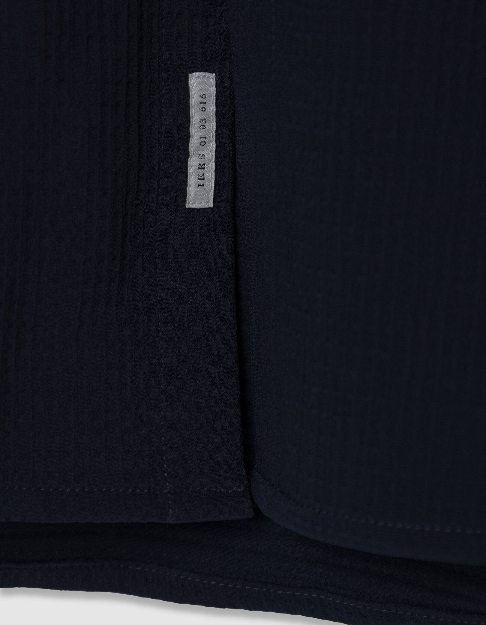 Chemise slim marine seersucker DRY FAST Homme