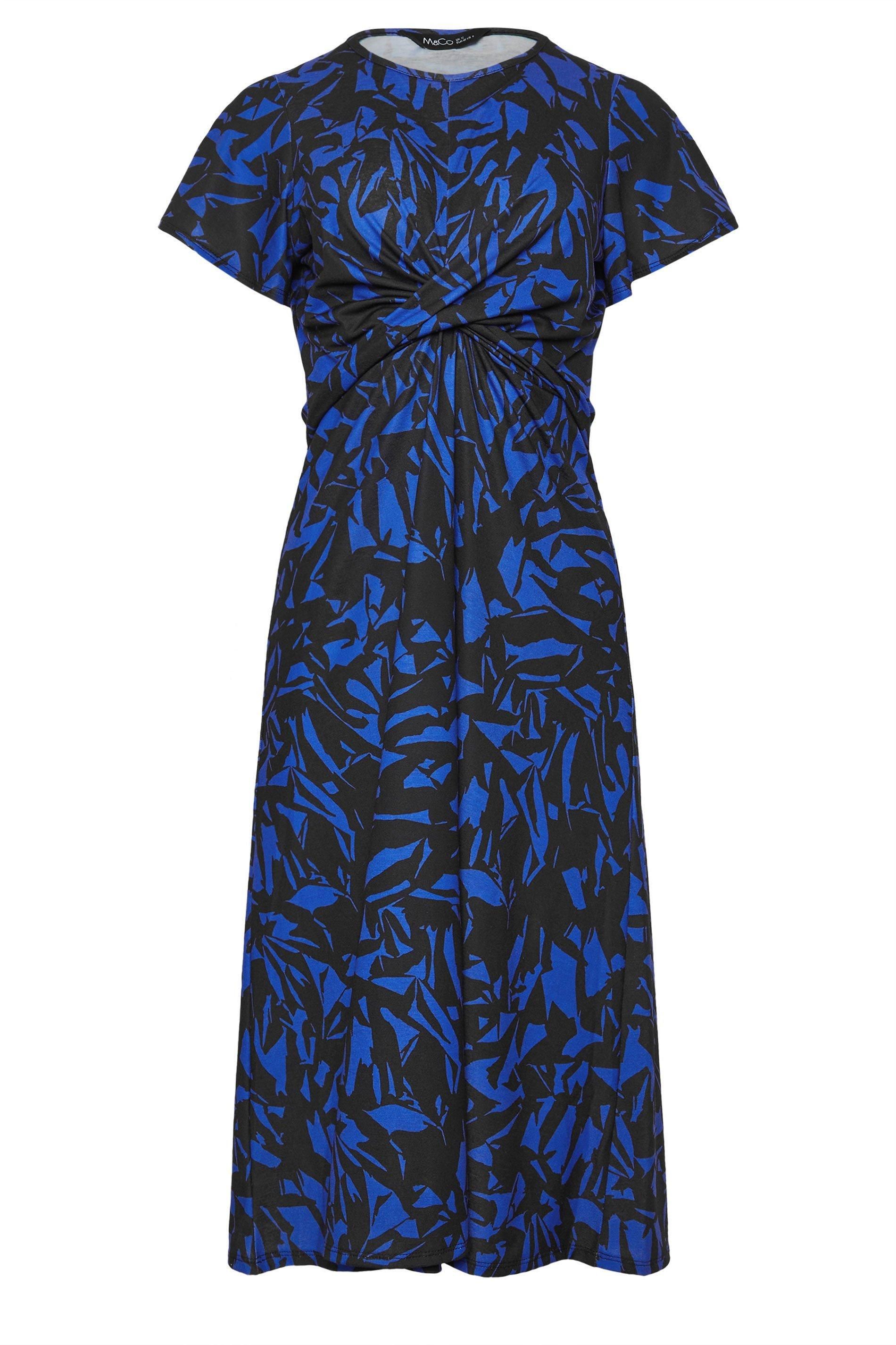 M&Co Twist Front Midi Dress