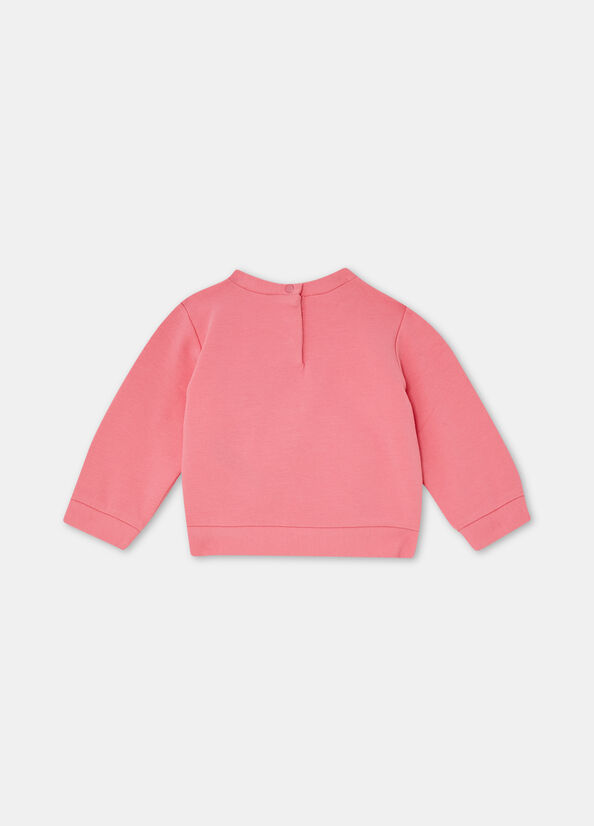 Felpa in cotone con logo