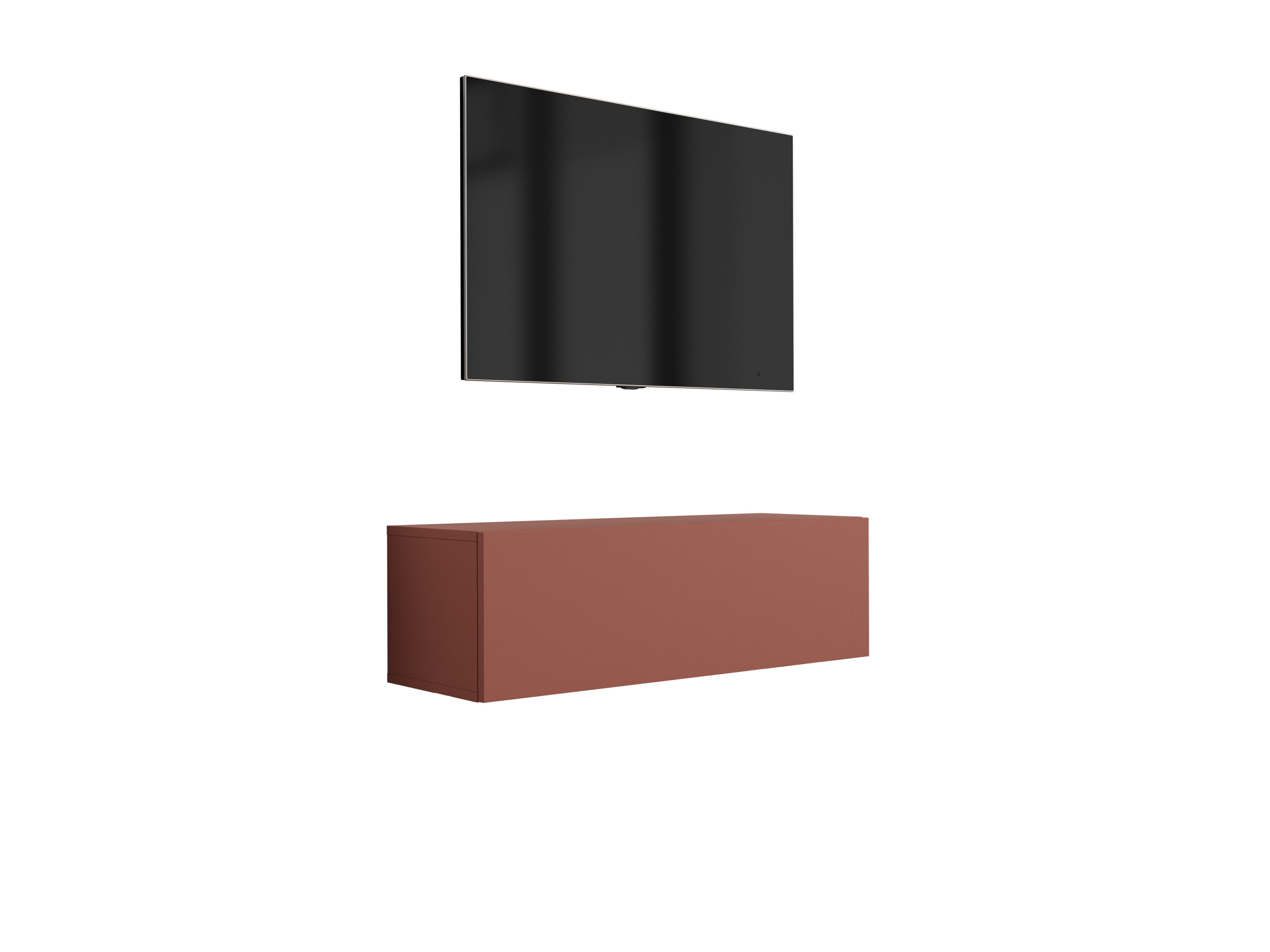 Szafka RTV: Ceglasty, 100 x 34 x 32 cm