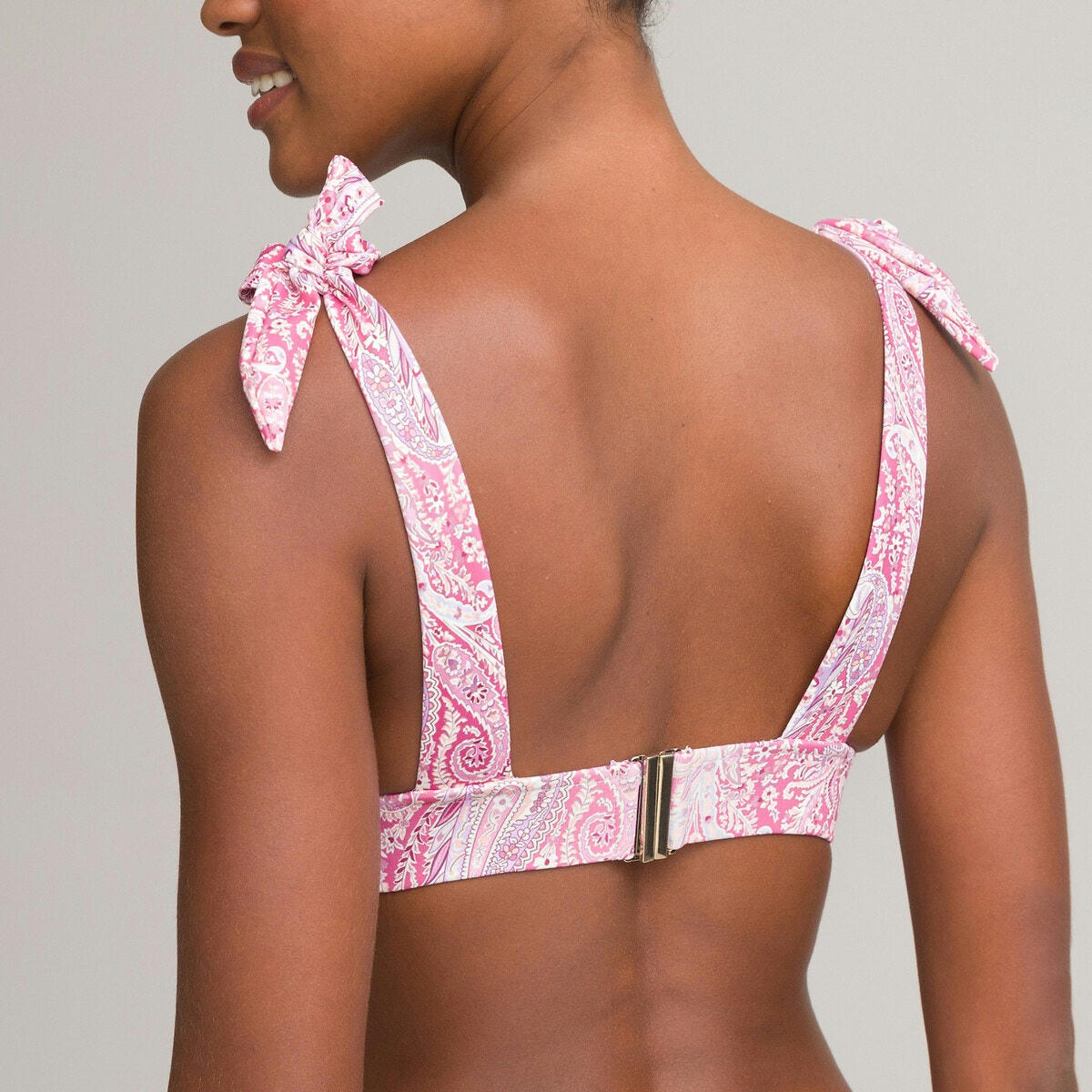 Haut de maillot de bain foulard imprimé cachemire