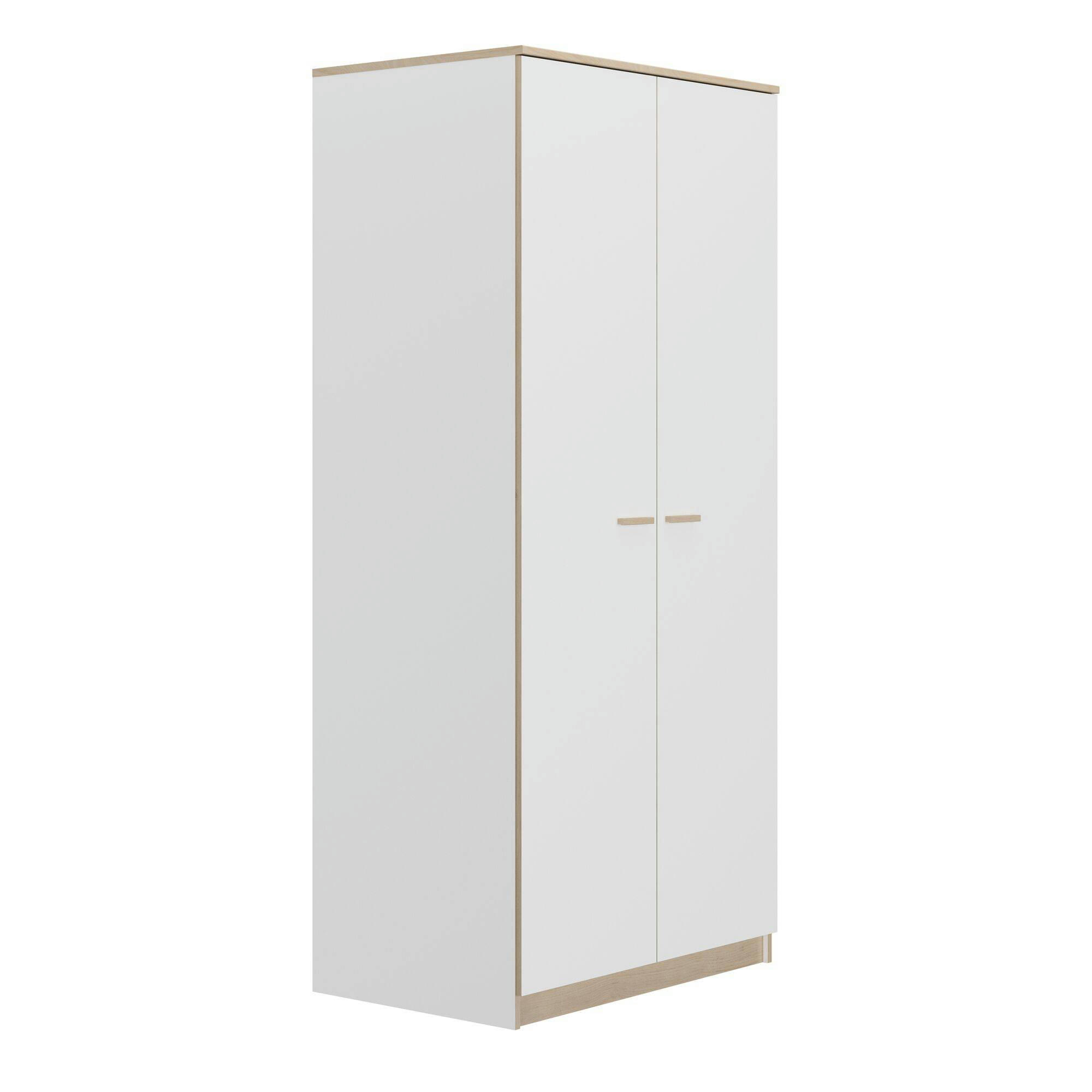 ENORA - Armoire 2 portes effet bois