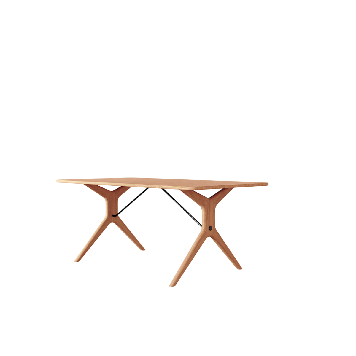 Tikamoon - Uitschuifbare tafel in massief eikenhout 6-12 pers. Martin