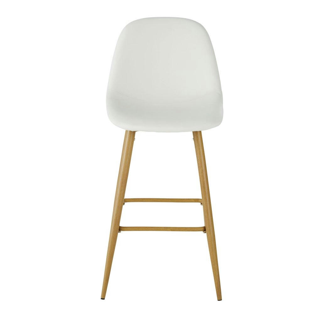 Clyde - Chaise pour îlot central style scandinave blanche