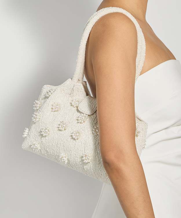Dunmore Ivory - Embellished Shoulder Bag