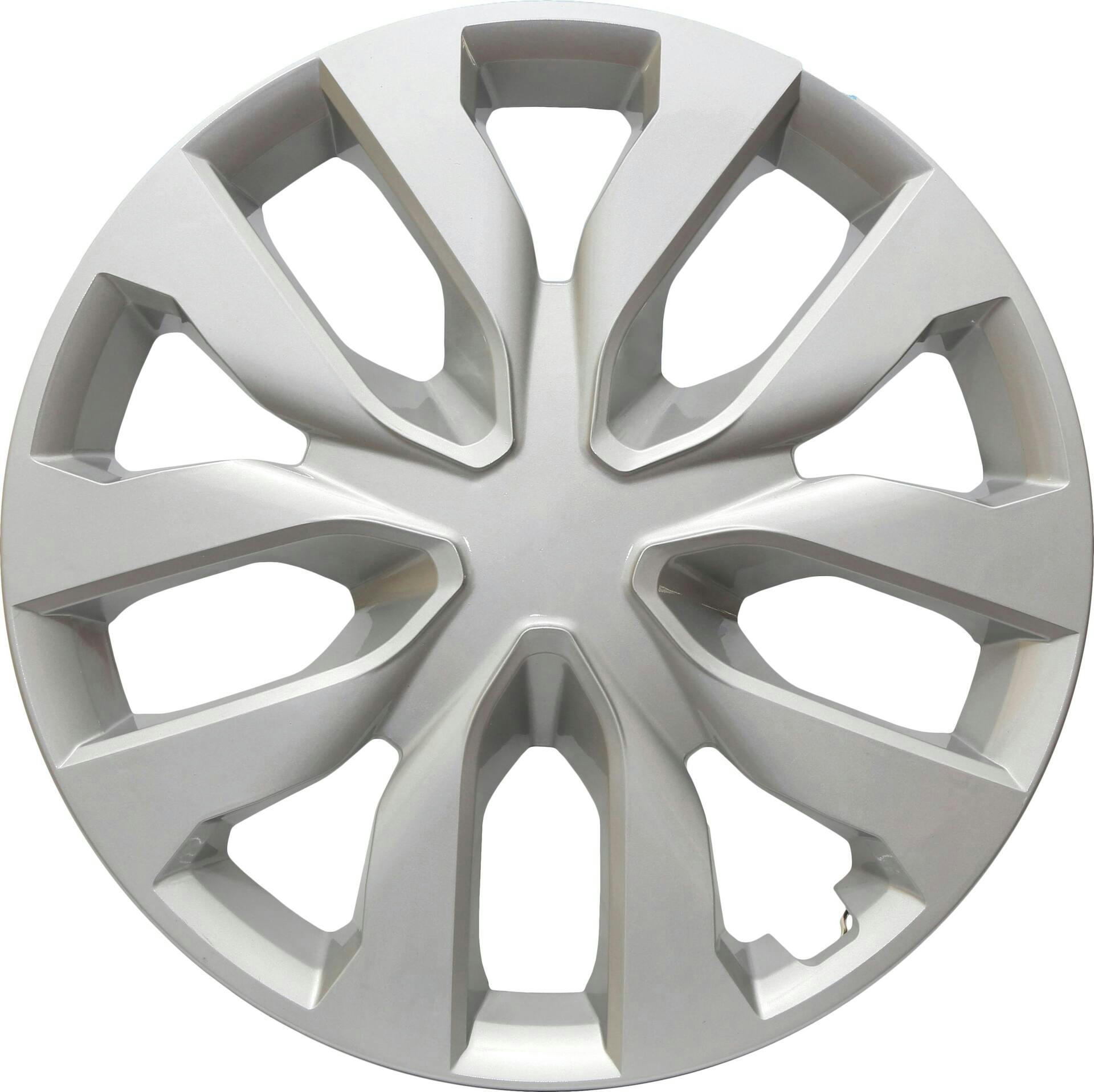 AutoTrends Shaft Wheel Cover, Silver, 17-in, 4-pk