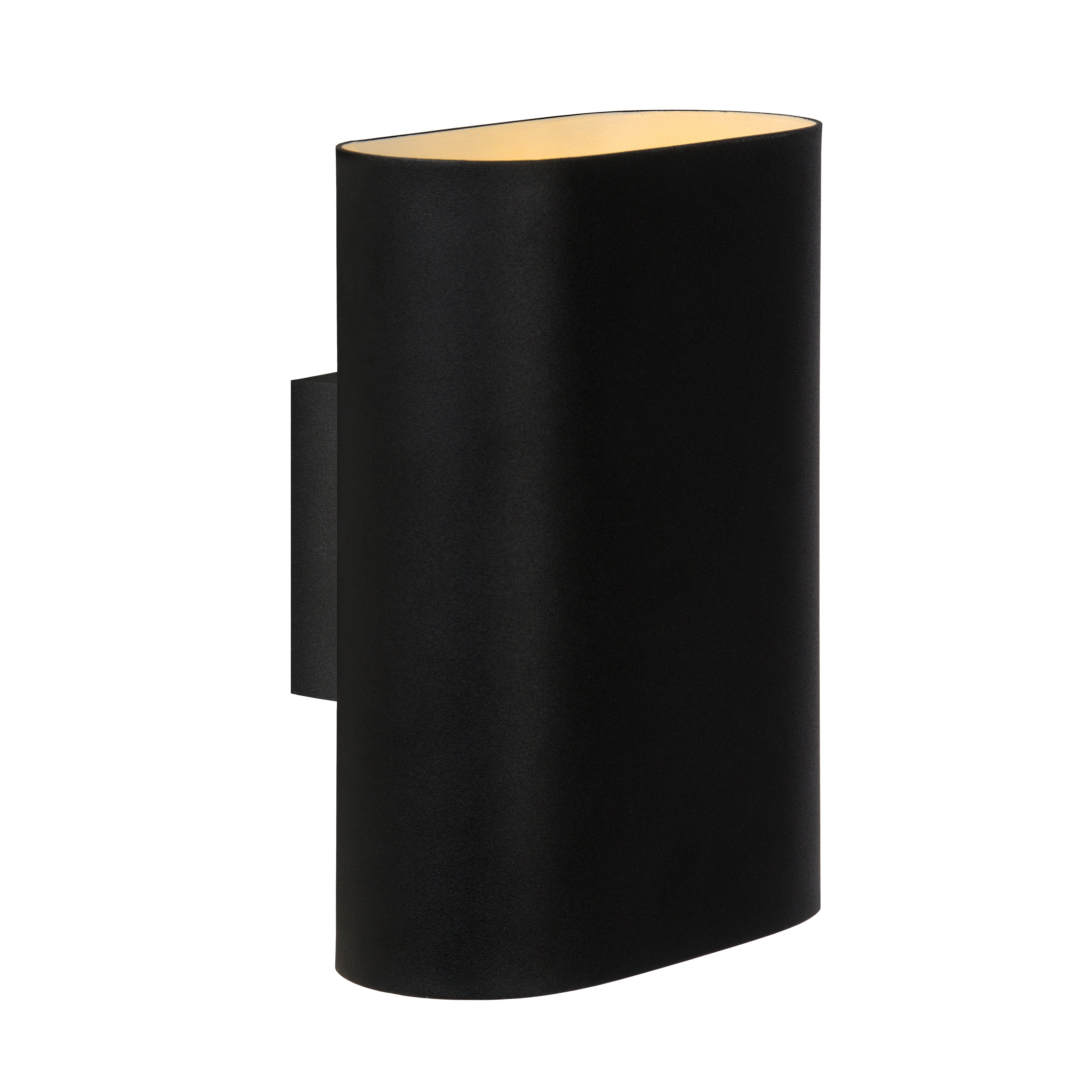 Lucide wandlamp OVALIS - 2xE14 - Zwart
