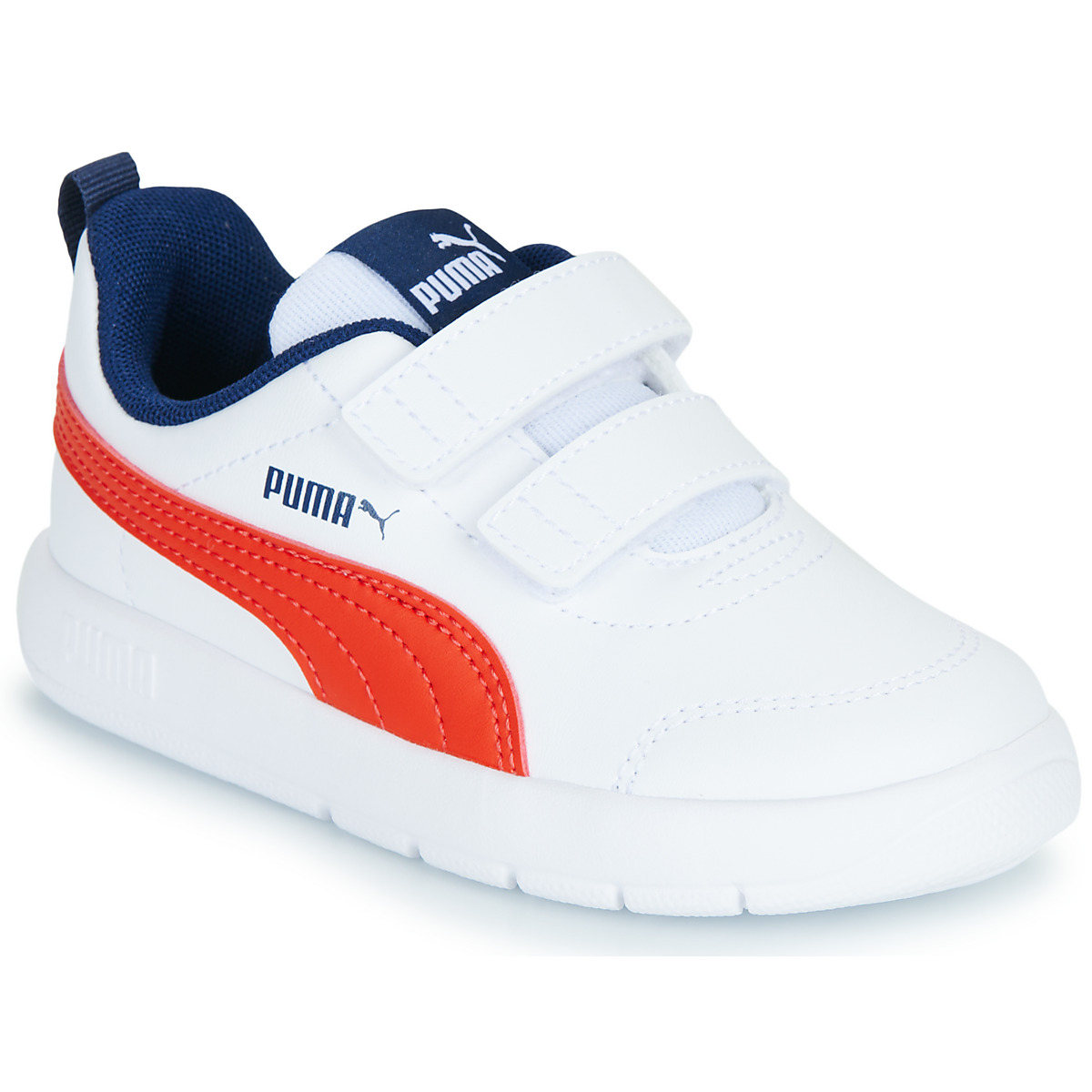 Puma - Courtflex V3 V Inf - White / Red / Blue