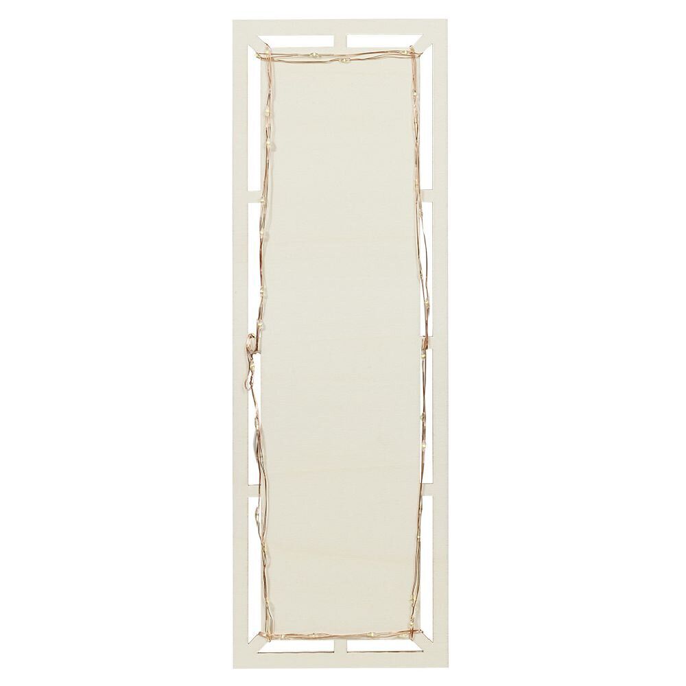 Plat de présentation à LED 30x12cm bois beige