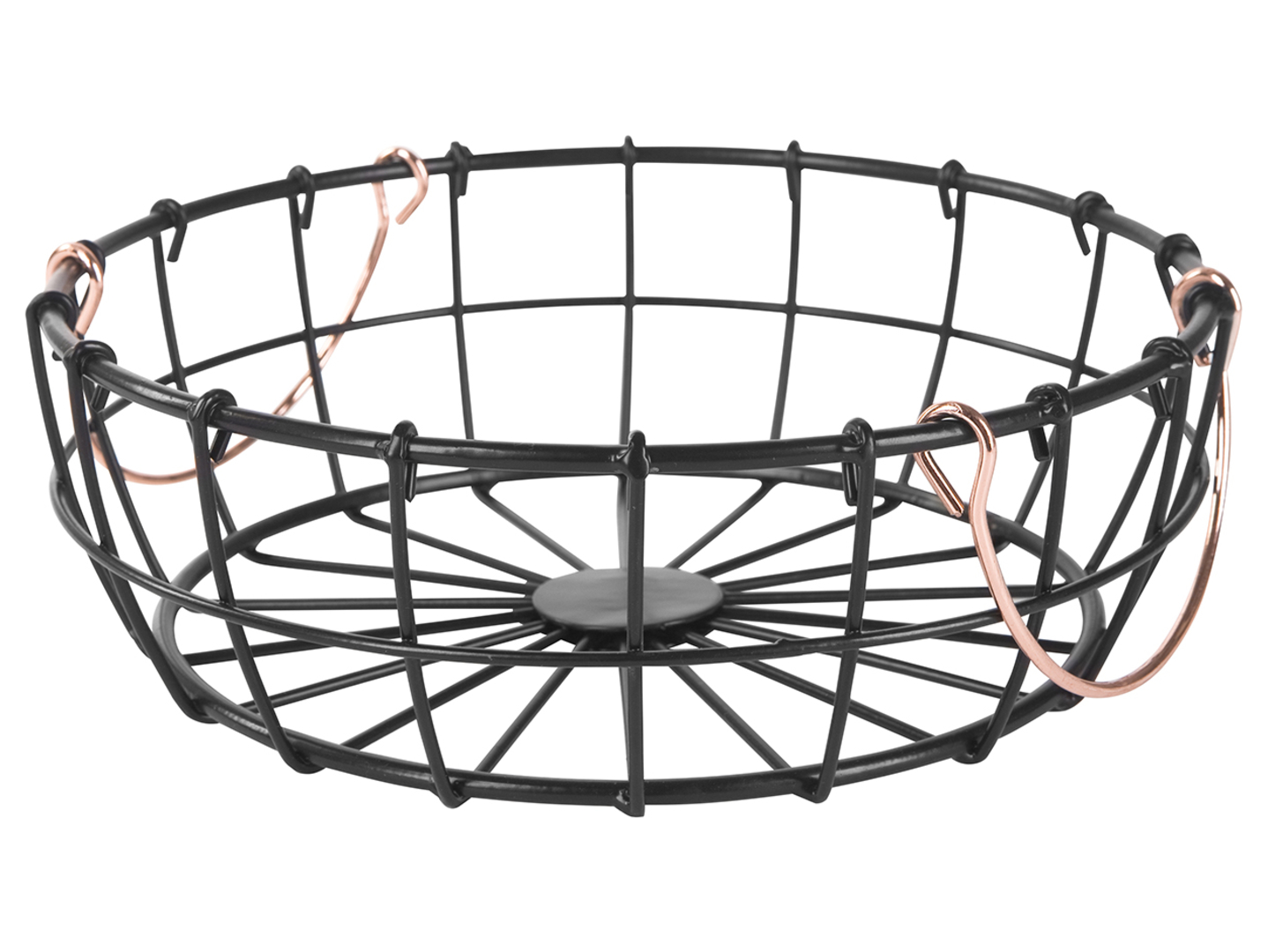 Koszyk Siro metalowy 25 cm czarny