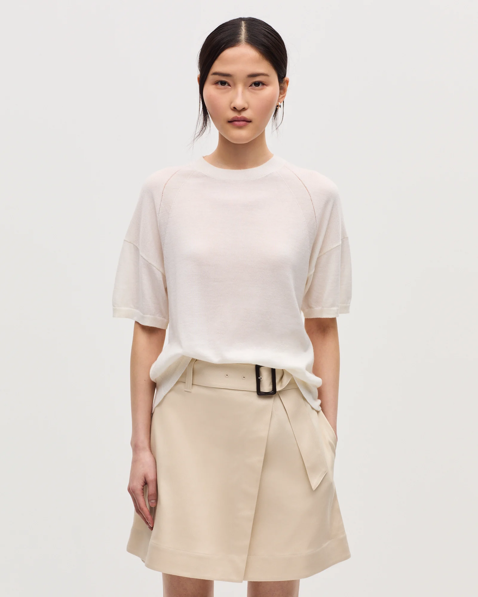 Pull en laine mérinos et soie