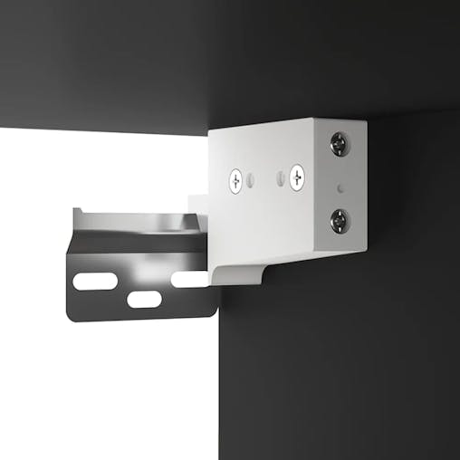 NNEVL Wall-mounted Bedside Cabinet Black 50x30x47 cm