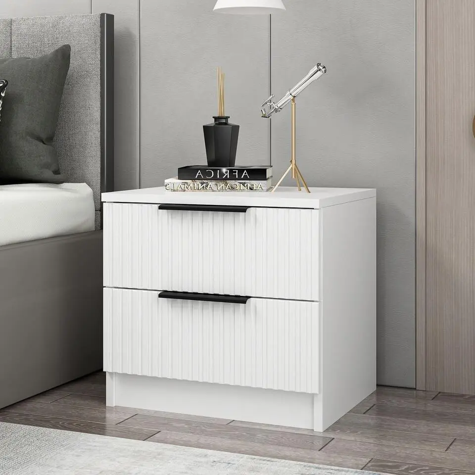 Kale Plus Nachtkastje - 100% MELAMINE - Wit