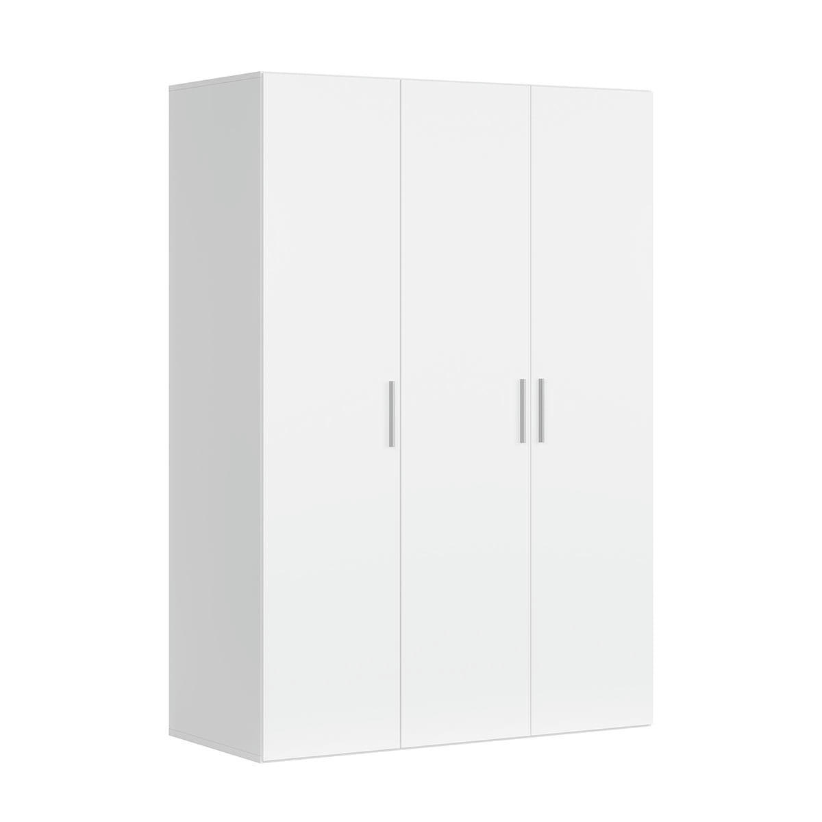 - Armoire 3 portes L150 x H218 cm stratifiés blanc