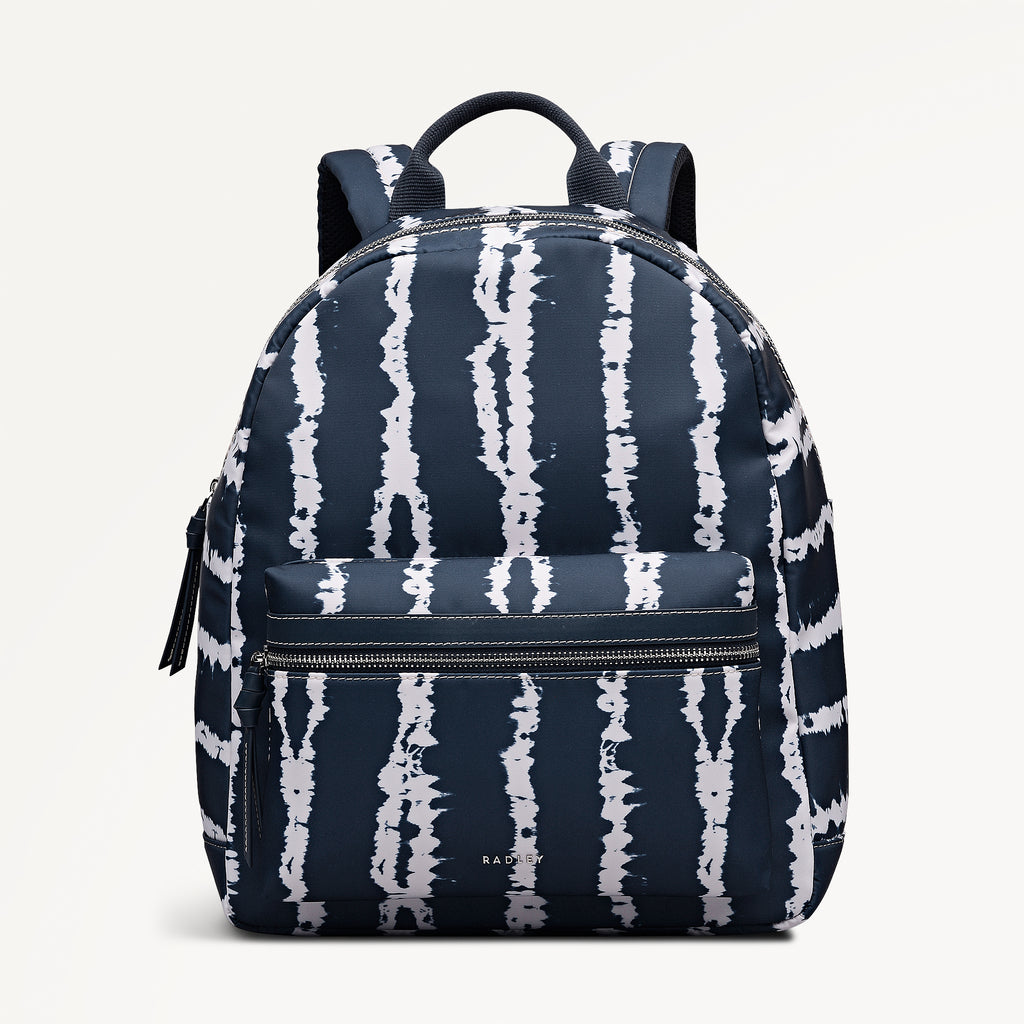 Halley Row - Tie Dye Stripe - Medium Ziptop Backpack