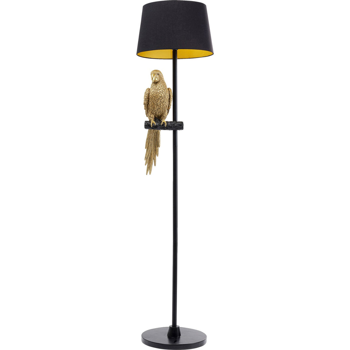 Kare Design Vloerlamp papegaai 176cm goud
