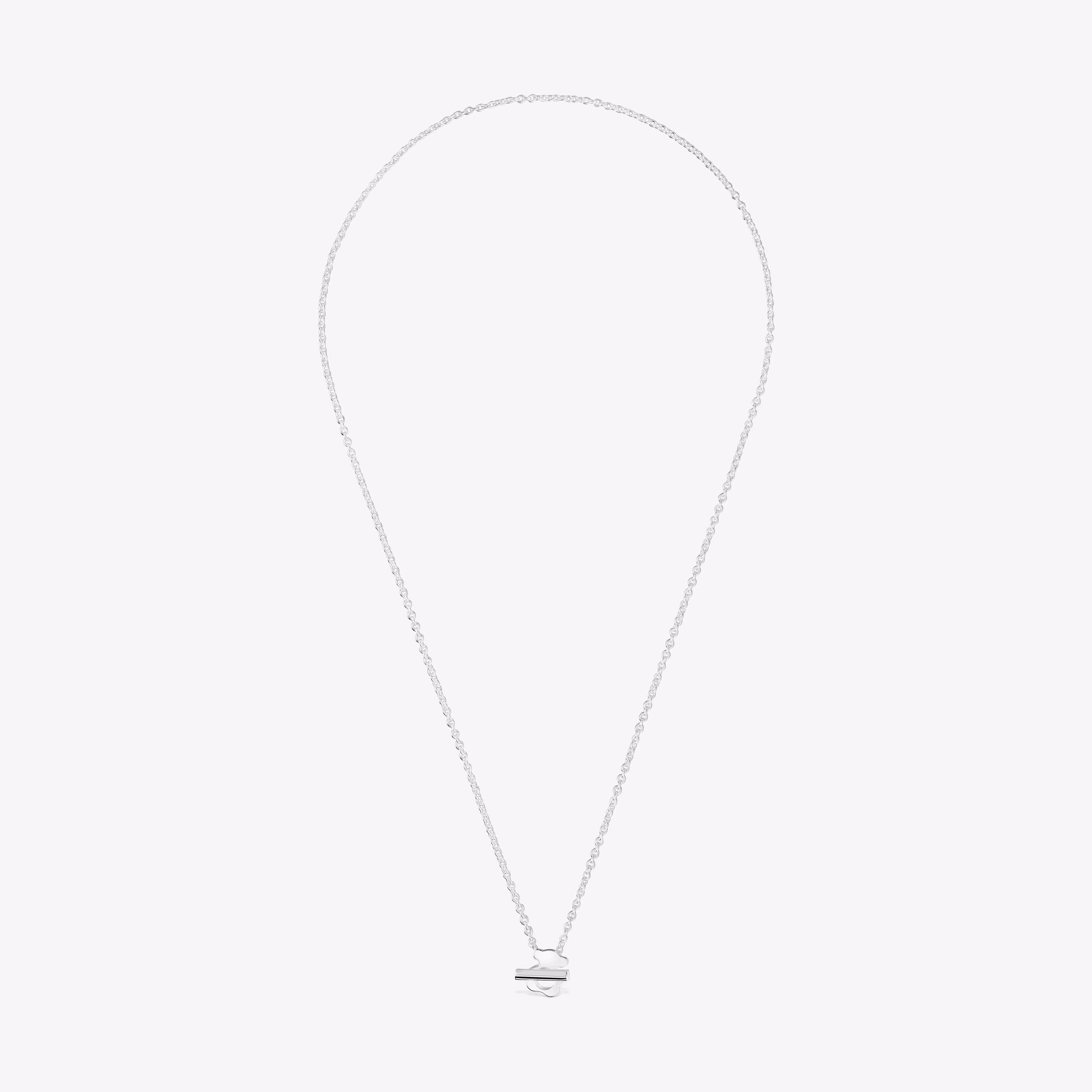 Collar corto oso de plata I-Bear