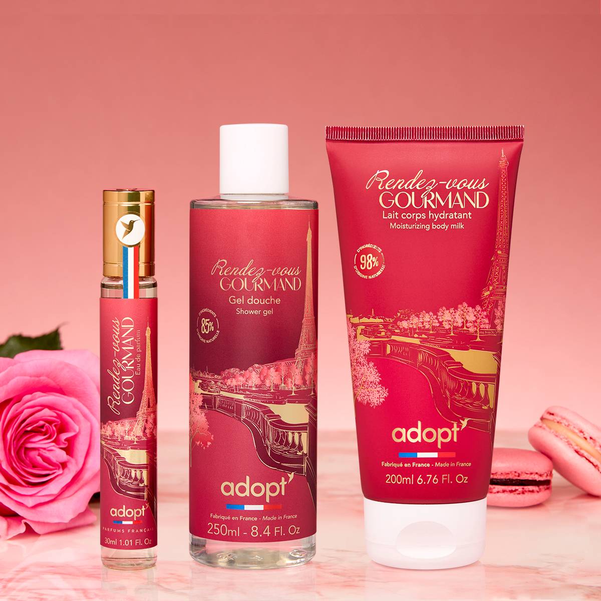 Rendez-vous GourmandCoffret eau de parfum 30 ml   gel douche 250 ml   lait corps 200 ml