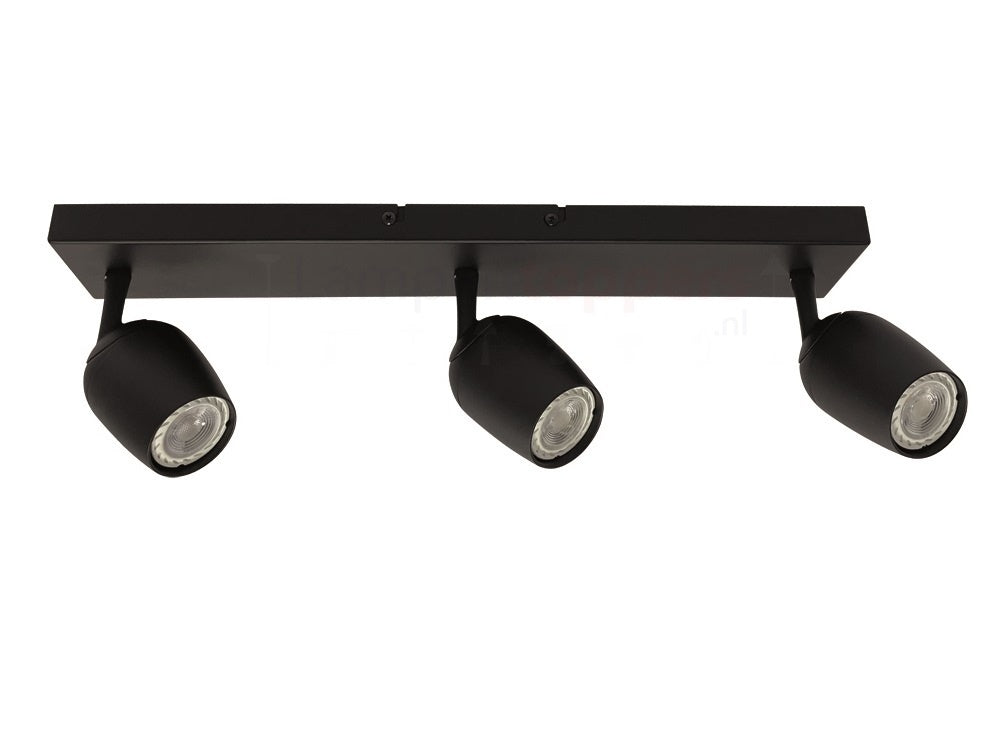 Freelight Spot Trova Zwart GU10 3-Lichts Balk