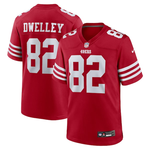 Ross Dwelley San Francisco 49ers Nike Team Game Jersey -  Scarlet