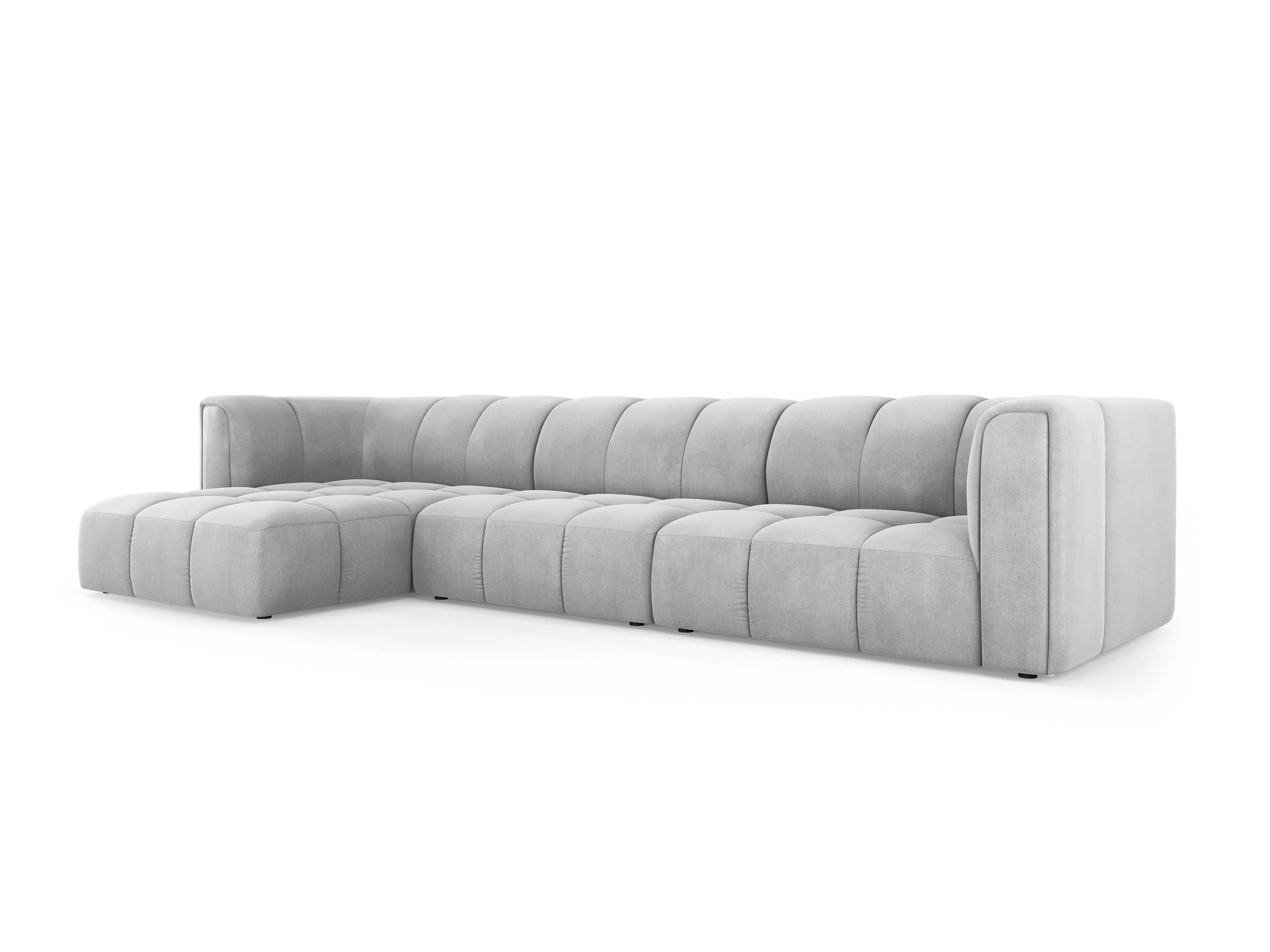 Hoekbank Francesca chenille links 5-zits