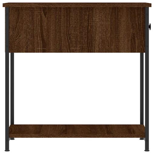 NNEVL Bedside Cabinet Brown Oak 30x60x60 cm Engineered Wood