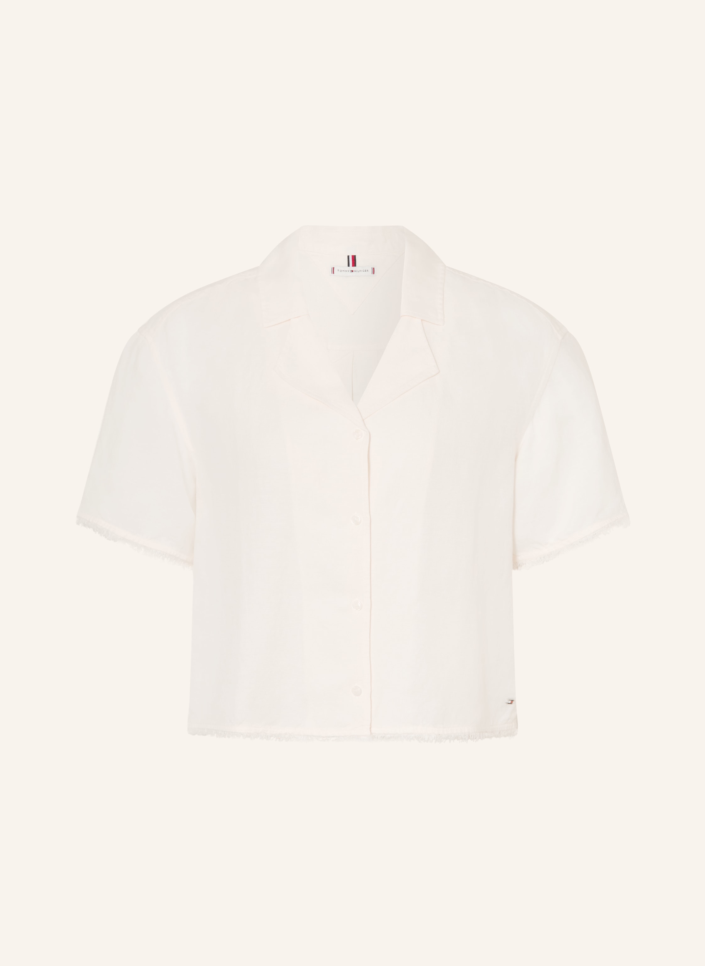 TOMMY HILFIGER Blusenshirt mit Leinen