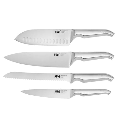 Furi Pro Radial 5pc Knife Block Set Snow Terrazzo 5 Piece
