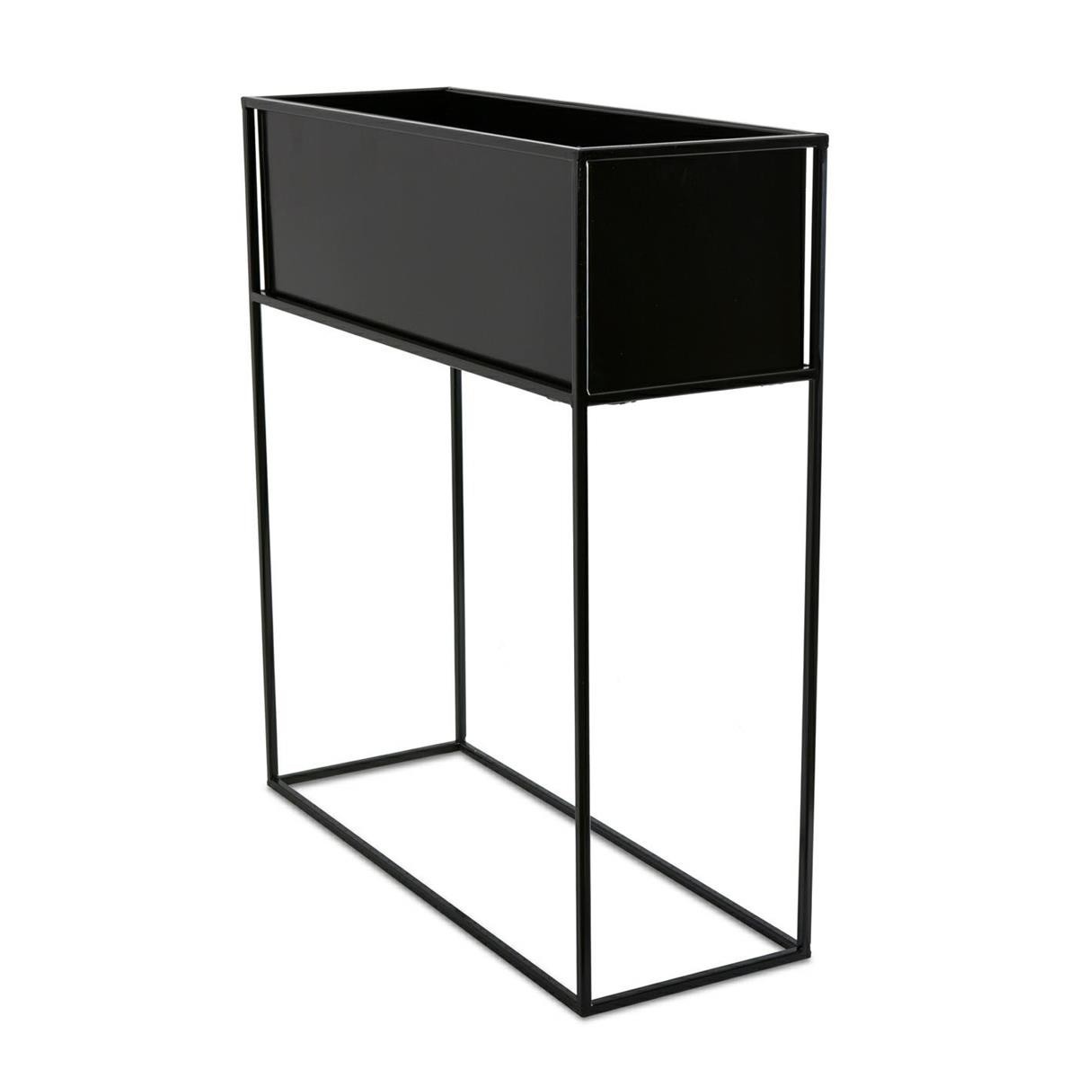 Kwietnik stojący skrzynia czarna 70 cm LOFT