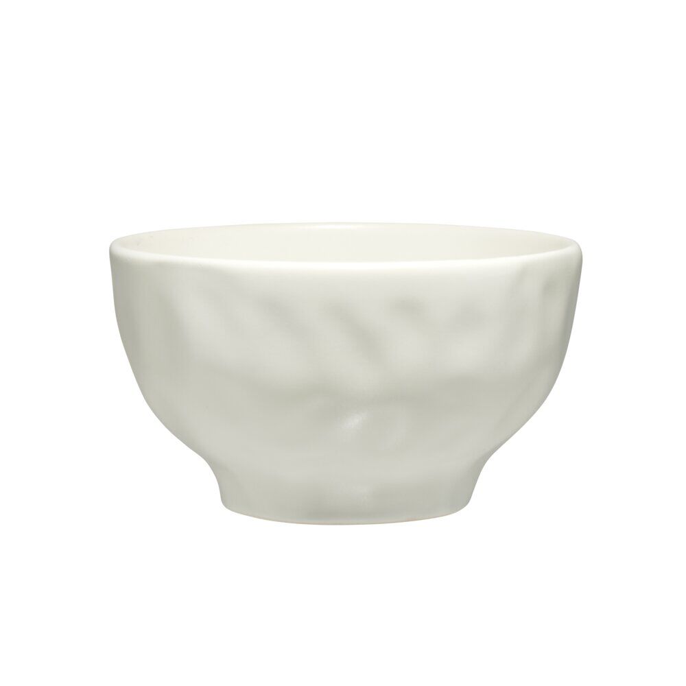 Bol forme organique céramique blanche Ø15xH8cm