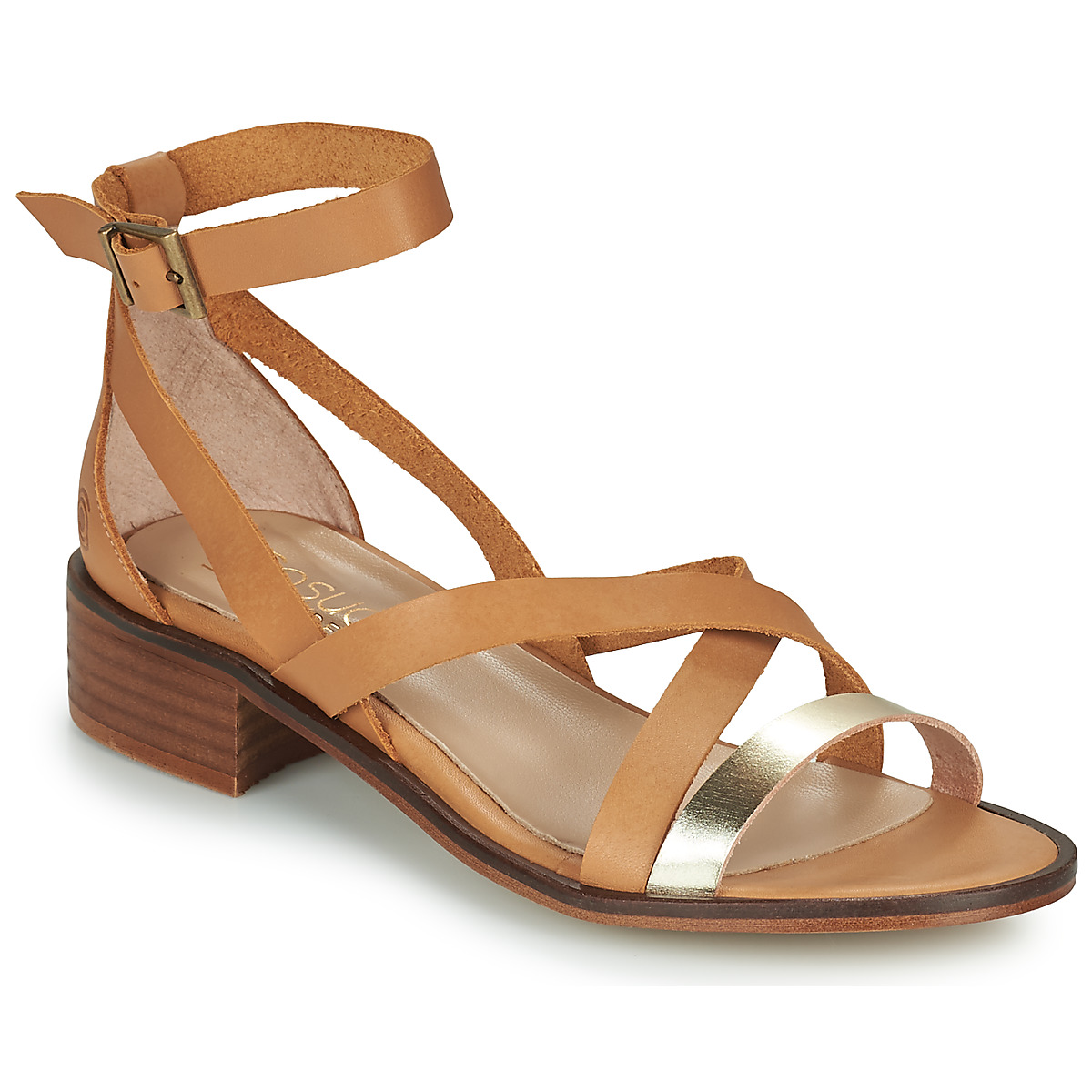 Casual Attitude - COUTIL - Camel / Gold