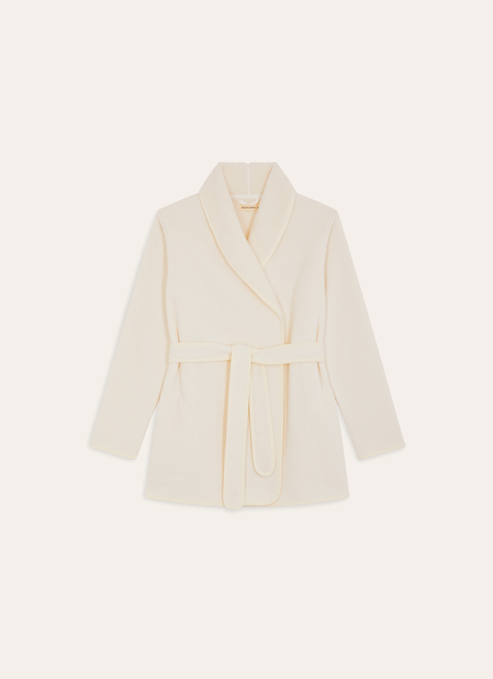 PEIGNOIR DOUBLE POLAIRE CAFFY ECRU