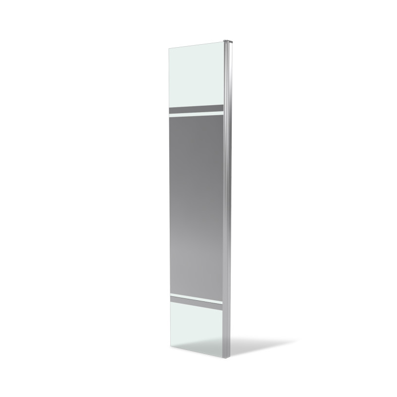 Paroi de douche pivotante Parma 2 miroir 40 x 200 cm AURLANE