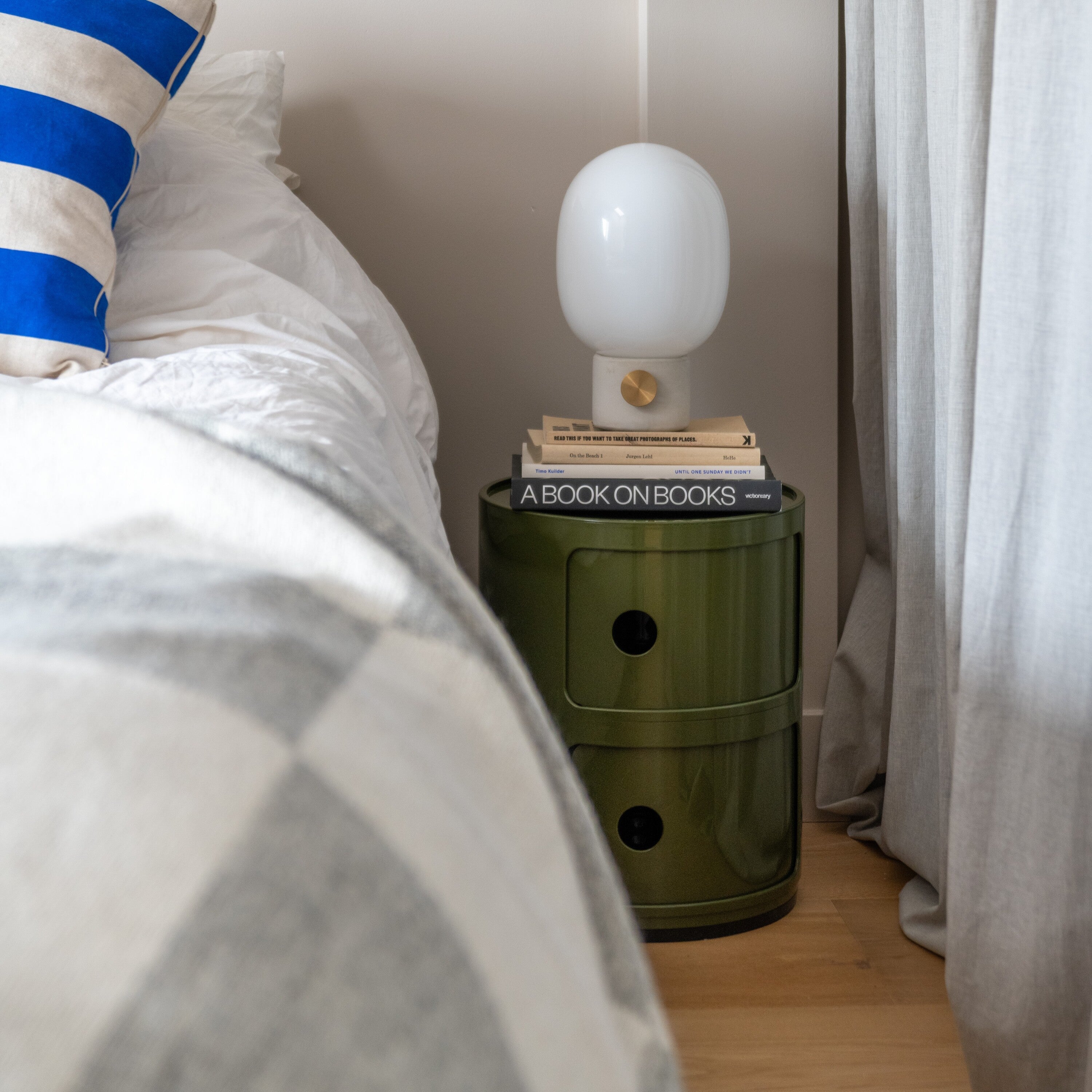 Kartell Componibili Kast Ø 32 cm - 2 Modules - Mosgroen