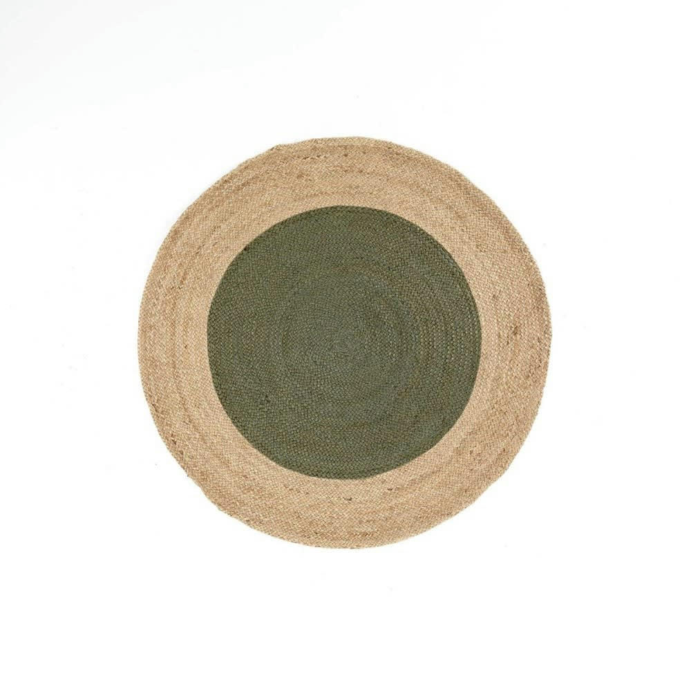 - Tapis jute Vert 120 X 120