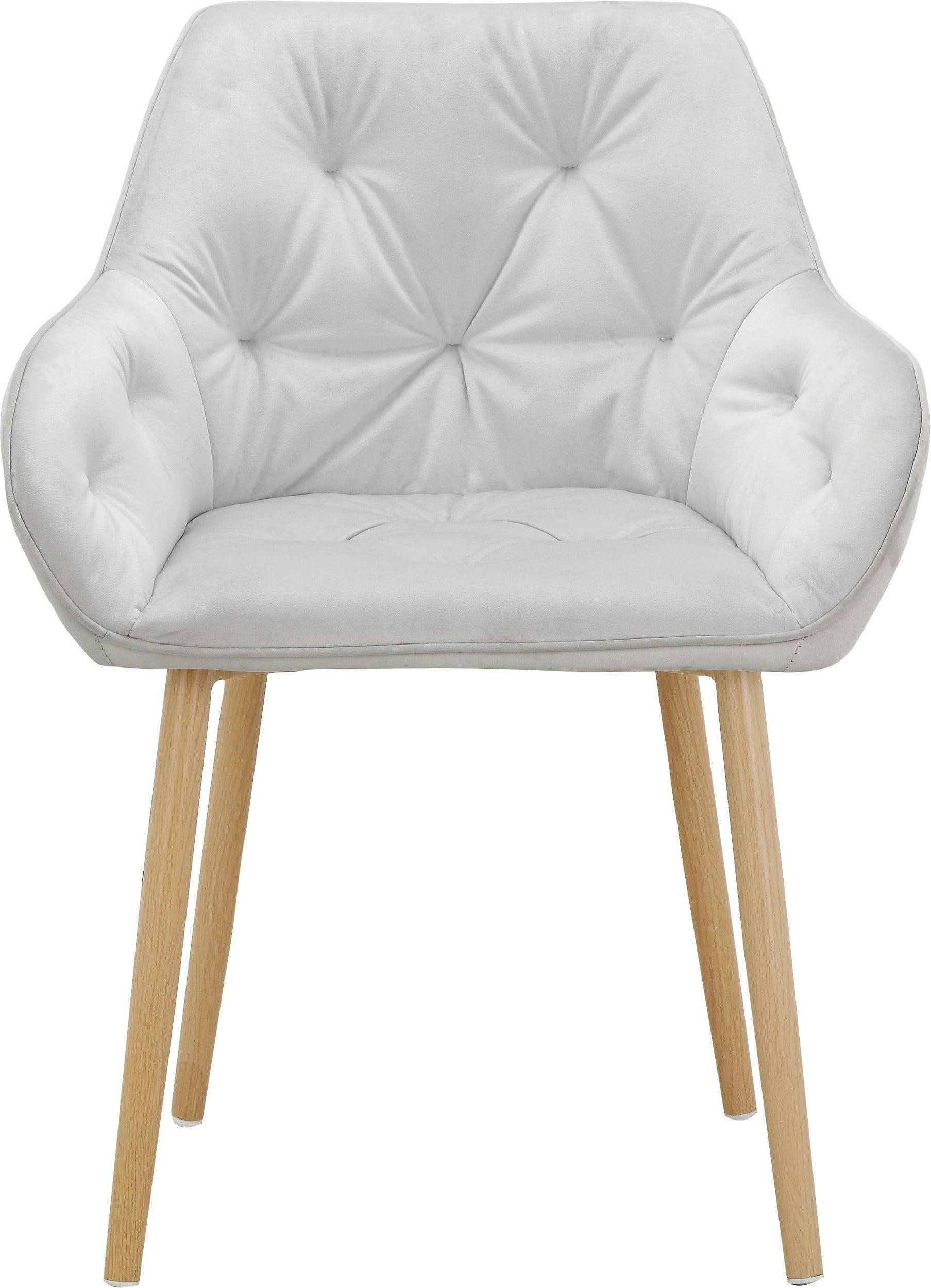 BETTY - Lot de 2 chaises de salle à manger rembourrées en velours