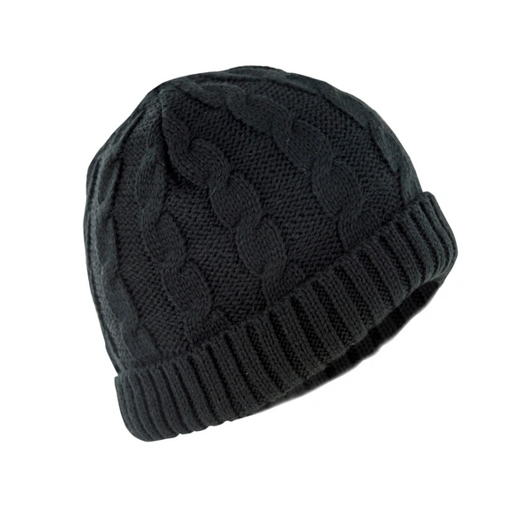 Mütze »Rachel«, anthrazit, Zopfmuster