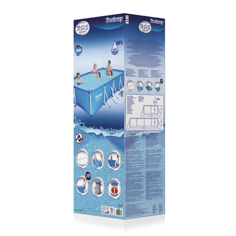 Piscine Steel Pro 4 x 2,11 x 0,81 m BESTWAY