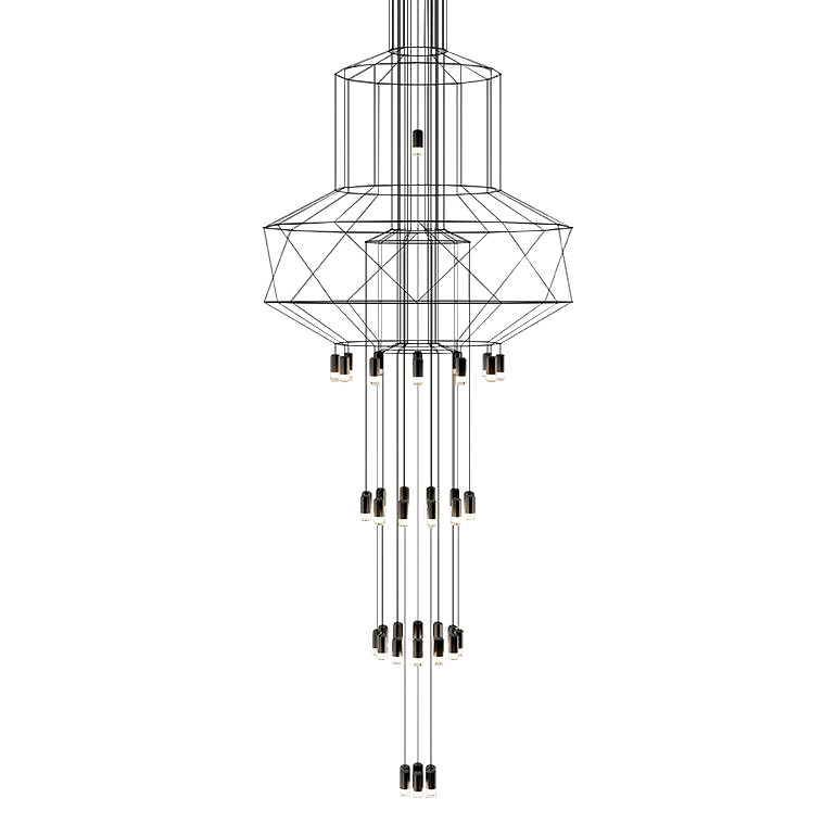 MOOSEE lampa wisząca FLUSSO 43 czarna