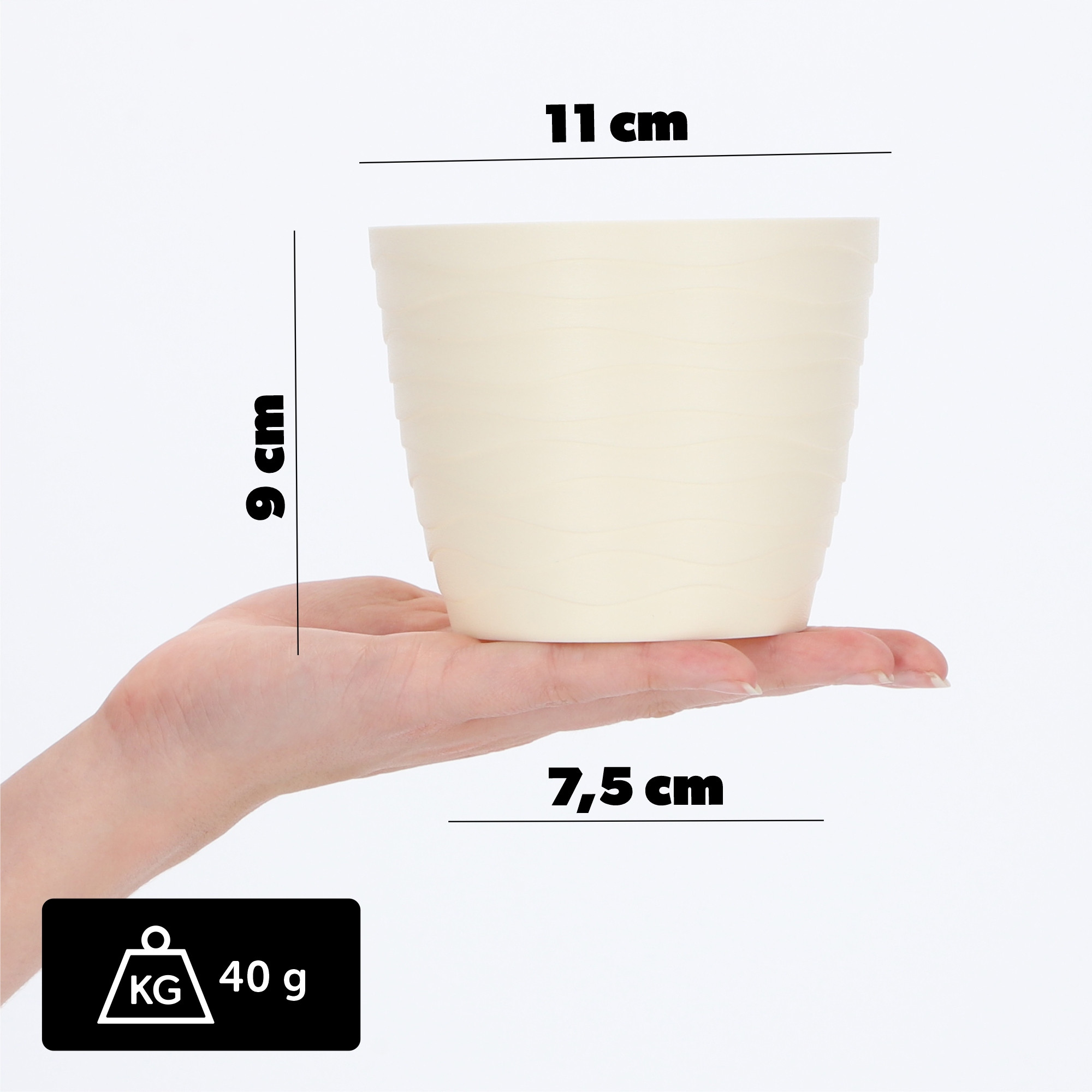 Doniczka Osłonka Donica Na Kwiaty 11cm Kolory
