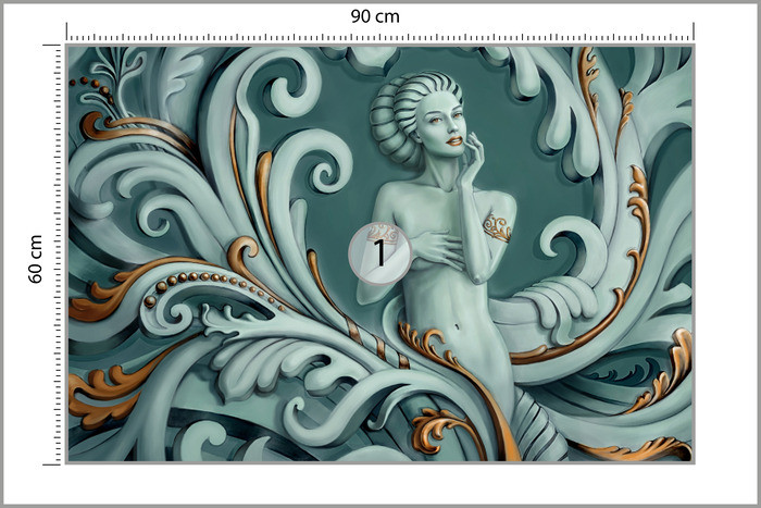 Fototapeta Do Salonu Grecka MEDUZA Bogini 90x60cm