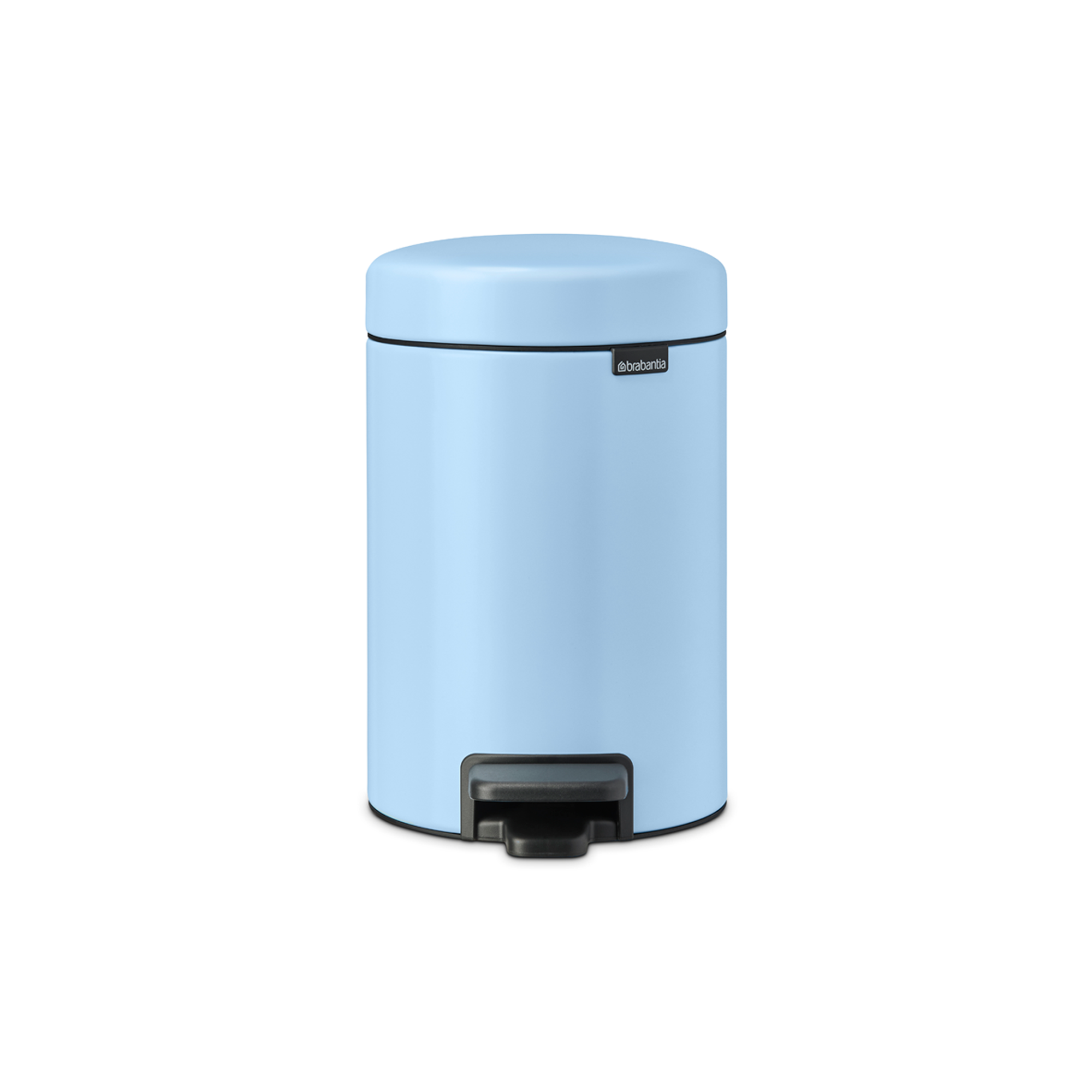 Brabantia NewIcon Pedaalemmer, 3 liter, kunststof binnenemmer - Dreamy Blue