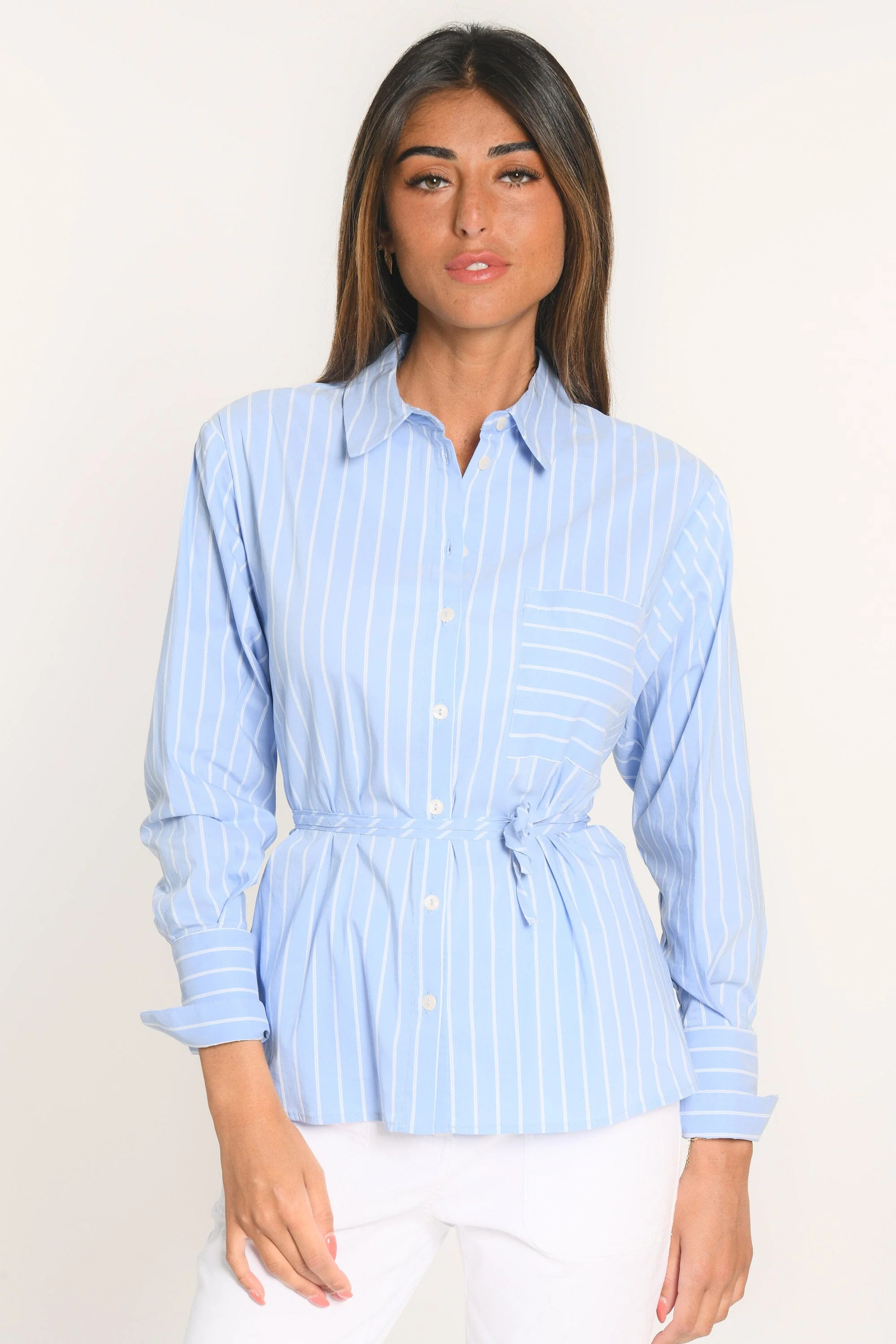 CHEMISE - AUSTIN - BLEU