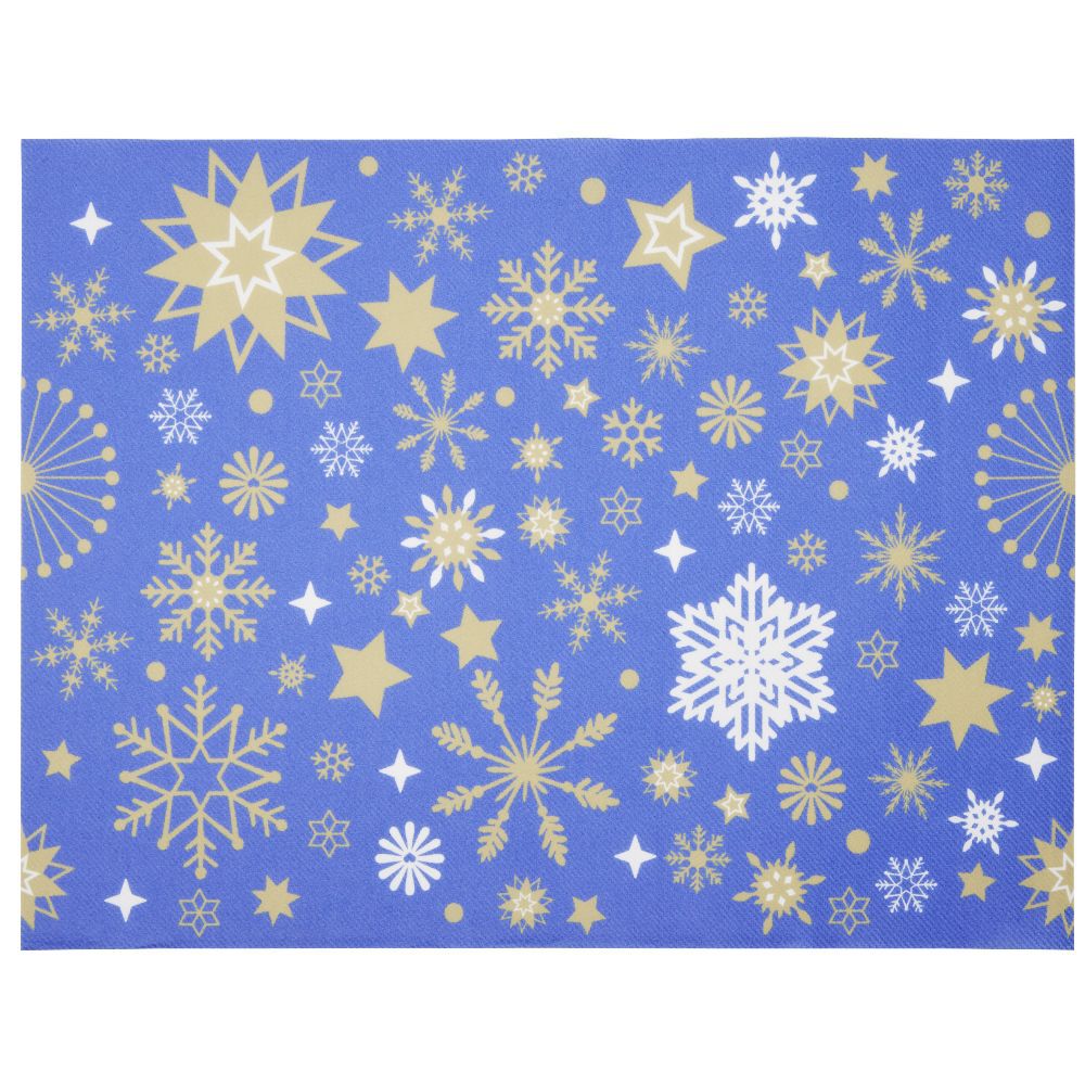 Set de table jetable Airlaid bleu x12