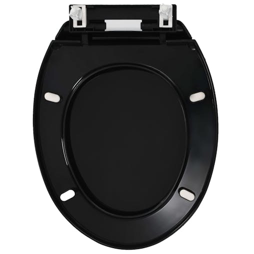 NNEVL Soft-close Toilet Seat with Quick-release Design Black
