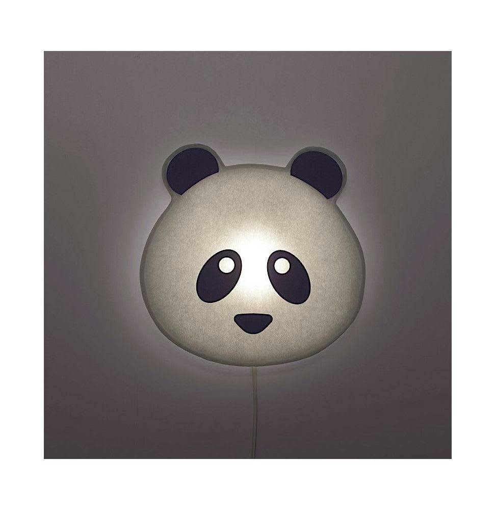 SOFT LIGHT - Applique veilleuse panda en pvc blanc